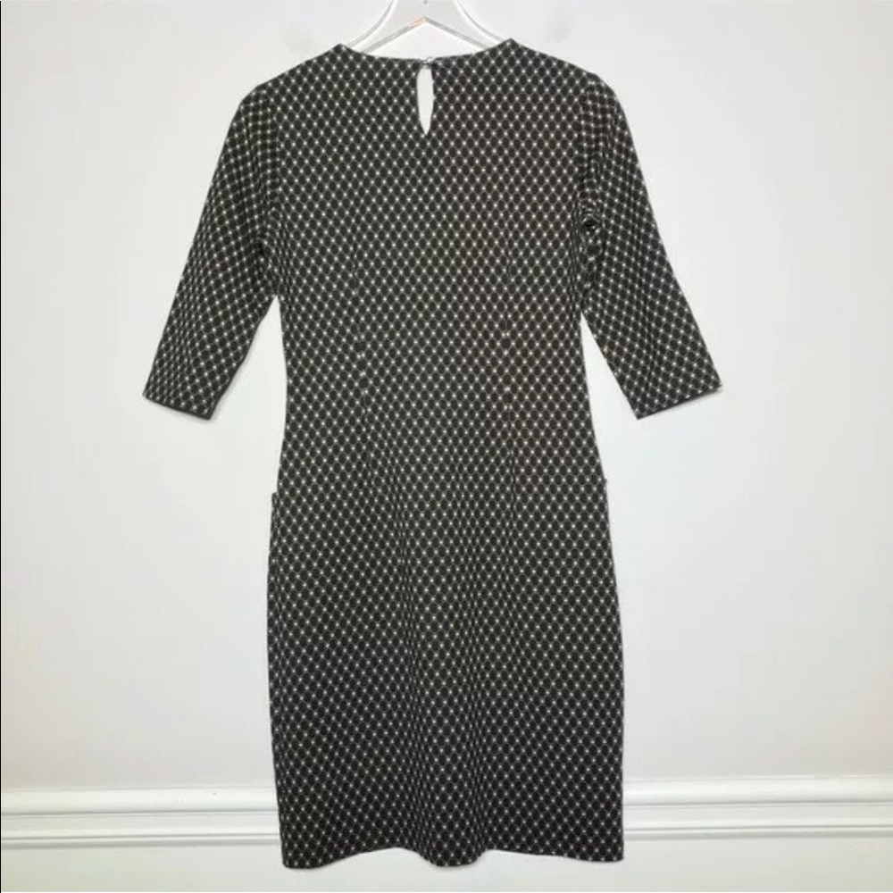 J. McLaughlin Stretch Ponte Printed Sheath Dress - Picture 6 of 6